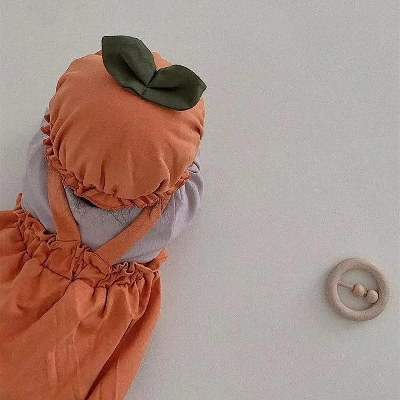 Disfraz de calabaza para bebé: pelele y gorro